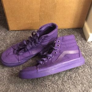 Vans purple high tops